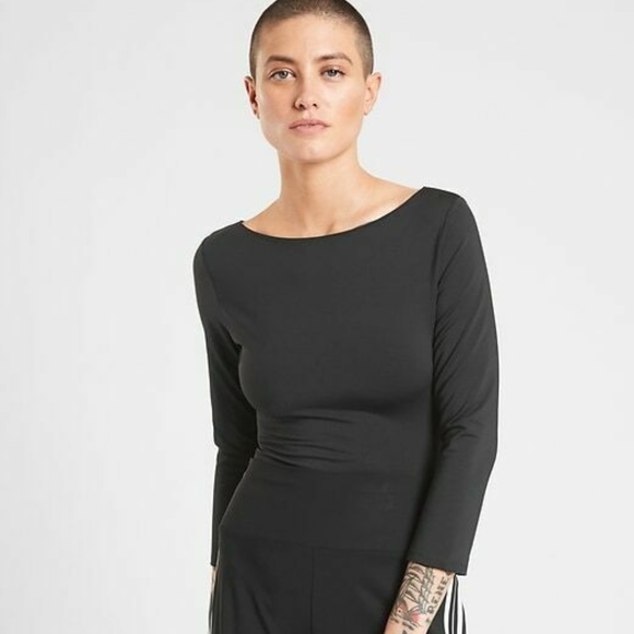 Athleta Tops - Athelta Valenica Bodysuit Black Long Sleeve Top S